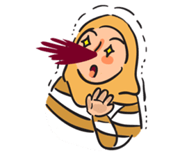 Grumpy Hijabi sticker #8339451