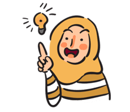 Grumpy Hijabi sticker #8339452
