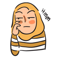 Grumpy Hijabi sticker #8339454