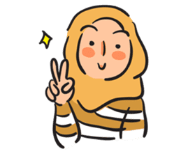 Grumpy Hijabi sticker #8339459