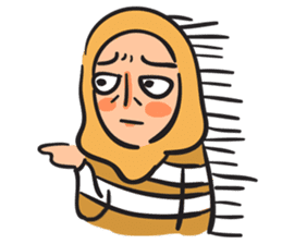 Grumpy Hijabi sticker #8339463