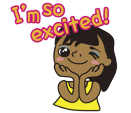 Hawaiian girl English Ver sticker #8339597