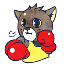 The Boxing Cats sticker #8339828