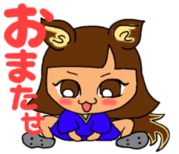 Soccer girl sticker #8340233