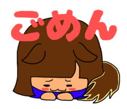 Soccer girl sticker #8340234