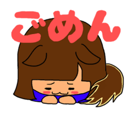 Soccer girl sticker #8340234