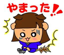 Soccer girl sticker #8340239