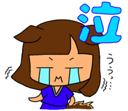 Soccer girl sticker #8340242