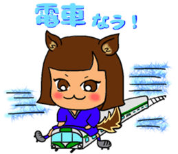 Soccer girl sticker #8340246