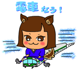 Soccer girl sticker #8340246