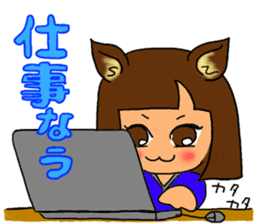 Soccer girl sticker #8340248