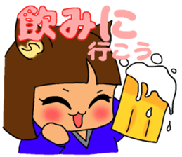 Soccer girl sticker #8340253