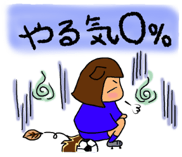 Soccer girl sticker #8340256