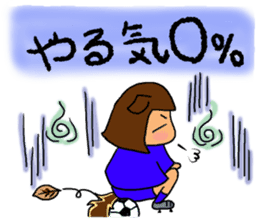 Soccer girl sticker #8340256