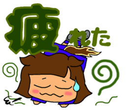 Soccer girl sticker #8340259