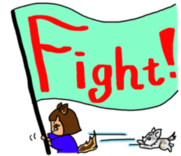 Soccer girl sticker #8340262