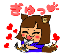 Soccer girl sticker #8340263