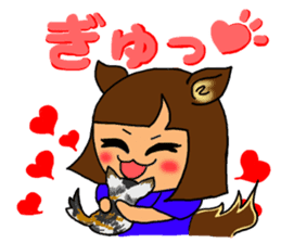 Soccer girl sticker #8340263