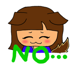 Soccer girl sticker #8340267