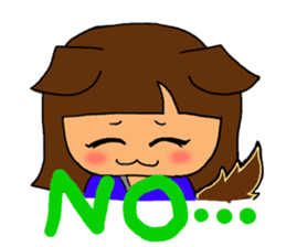 Soccer girl sticker #8340267