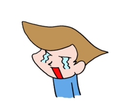 Sticker of naughty boy. sticker #8340633