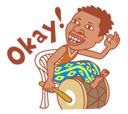 Djembe jembe Sticker sticker #8341191