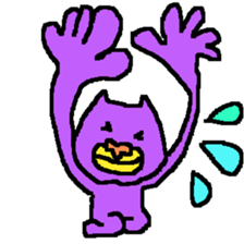 kimura(yellow and purple) sticker #8341292