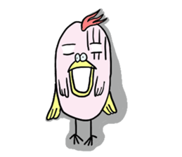 Bird parakeet sticker #8341426