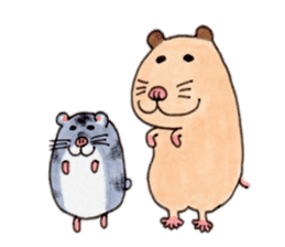 Friends of Kinkuma hamster Hamuhamu sticker #8343352