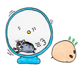 Friends of Kinkuma hamster Hamuhamu sticker #8343353