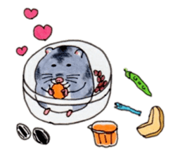 Friends of Kinkuma hamster Hamuhamu sticker #8343355