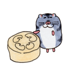 Friends of Kinkuma hamster Hamuhamu sticker #8343356