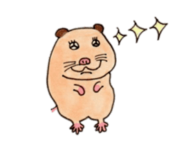 Friends of Kinkuma hamster Hamuhamu sticker #8343358