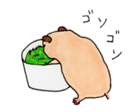 Friends of Kinkuma hamster Hamuhamu sticker #8343362