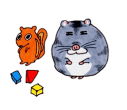 Friends of Kinkuma hamster Hamuhamu sticker #8343363