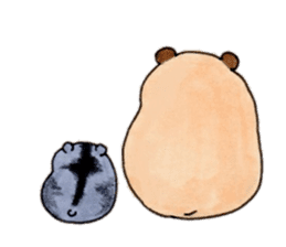 Friends of Kinkuma hamster Hamuhamu sticker #8343366