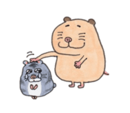 Friends of Kinkuma hamster Hamuhamu sticker #8343367