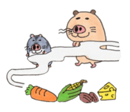 Friends of Kinkuma hamster Hamuhamu sticker #8343374
