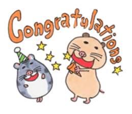 Friends of Kinkuma hamster Hamuhamu sticker #8343379