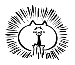 Black tights cat stucker sticker #8343678