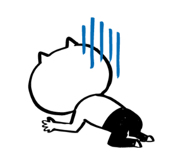 Black tights cat stucker sticker #8343685