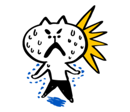 Black tights cat stucker sticker #8343686