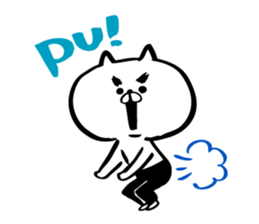 Black tights cat stucker sticker #8343692