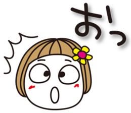 Bangs short girl vol.9 sticker #8345035
