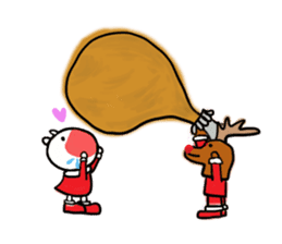 For Christmas and New Year sticker #8345115