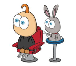 3-O & Rabbit: The Gang sticker #8345331