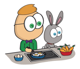 3-O & Rabbit: The Gang sticker #8345339