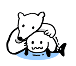 Cute Seal & Polar Bear sticker #8345740