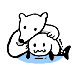 Cute Seal & Polar Bear sticker #8345740