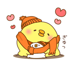 New Year's and winter of Mr. chick sticker #8345989